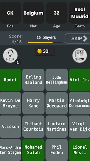 Bingo Football Quiz Screenshot 2