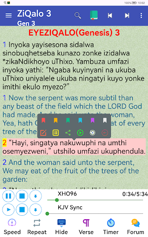 IsiXhosa English Audio Bible Screenshot 0