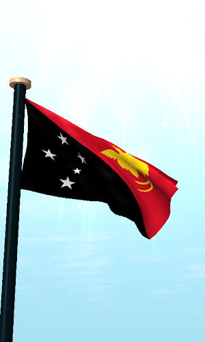 Papua New Guinea Flag 3D Screenshot 1