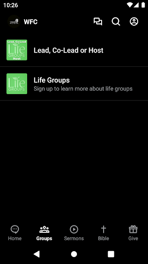 Wyandotte Family Church Screenshot 1
