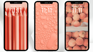 Peach Color Wallpaper Screenshot 1
