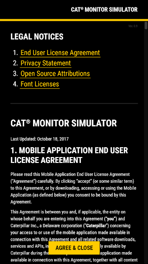 Cat® Monitor Simulator Screenshot 0