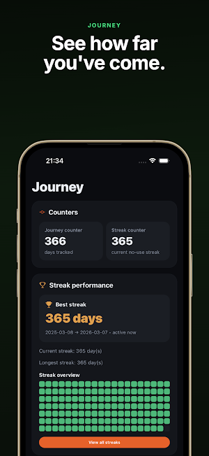 Ashrise - Sobriety Tracker Screenshot 3