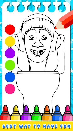 Skibidi Toilet Coloring Book Screenshot 1