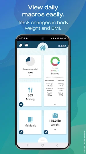 EZDietPlanner Fitness Tracker Screenshot 1