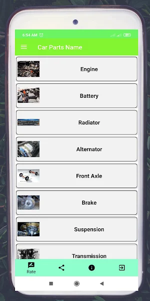 Car Parts Name Screenshot 0