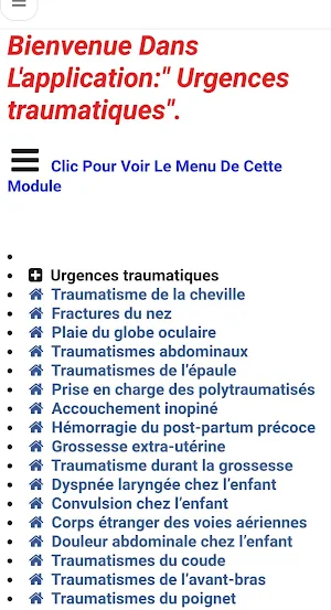 Urgences Traumatiques Screenshot 1