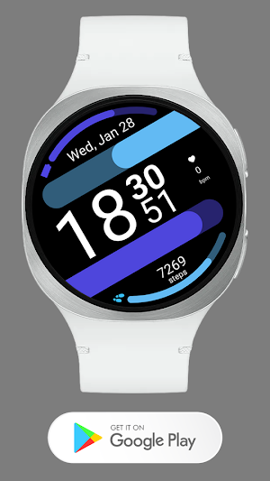 Simple Digital Watch face Screenshot 0