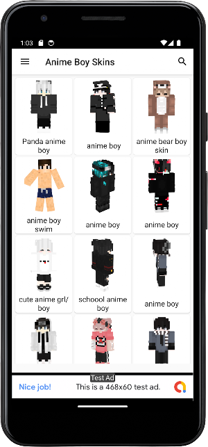Anime Boy Skins for Minecraft Screenshot 1