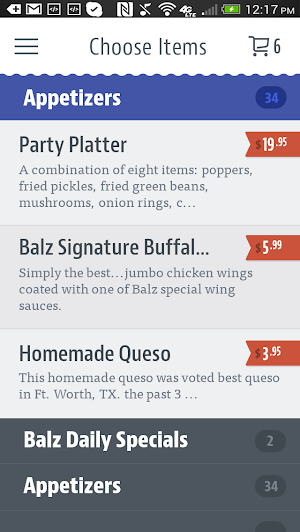 Balz Sports Bar Screenshot 2