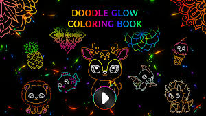 Doodle Glow Kids Coloring Book Screenshot 0