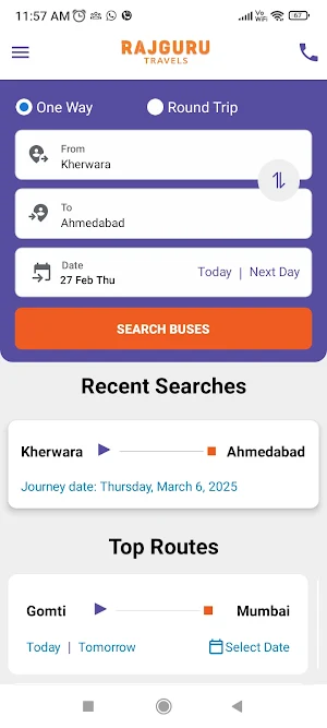 Rajguru Travels Screenshot 1
