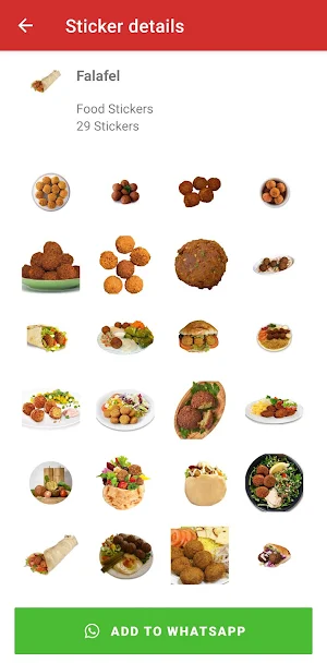Food Stickers for chatting WA Screenshot 0