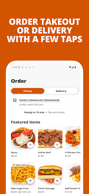 Zante's Restaurant Screenshot 0
