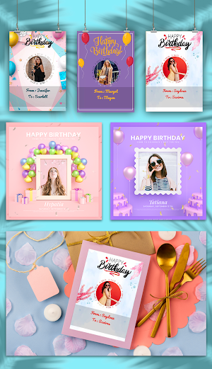 Birthday wish card maker Screenshot 0