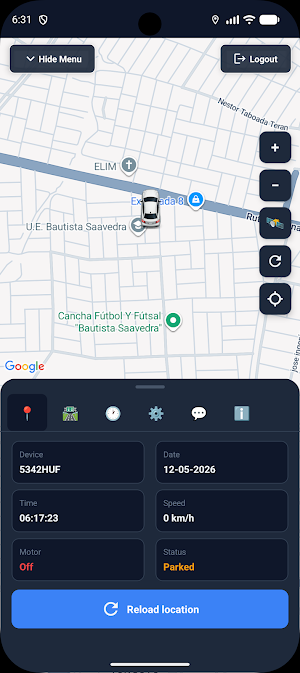 MONITOREA Personal GPS Screenshot 2