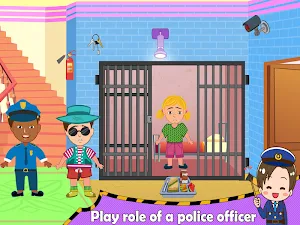 Pretend in Police Station: Fun Learning City Screenshot 2