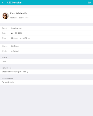 ChARM EHR Scheduler Screenshot 2