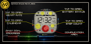 [69D] LIQUID watch face Screenshot 2