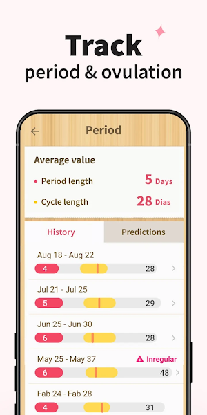 Ovu Friend - Period Tracker Screenshot 1