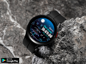 Neon Christmas Watch Face Screenshot 1