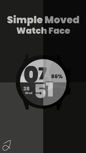 Simple Moved Watch Face Screenshot 0