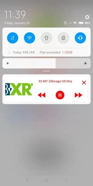 WXRT Radio Chicago 93.1 Screenshot 1