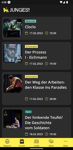 JUNGES! Staatstheater Screenshot 2