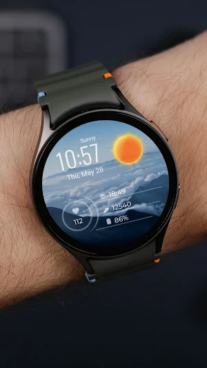 Weather Digital Watch Face Screenshot 0