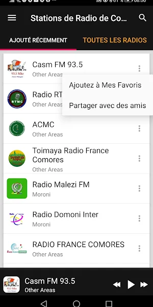 Comorian Radio Stations Screenshot 1