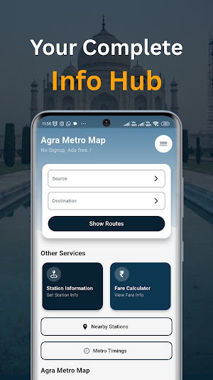 Agra Metro Map - Guide Screenshot 1