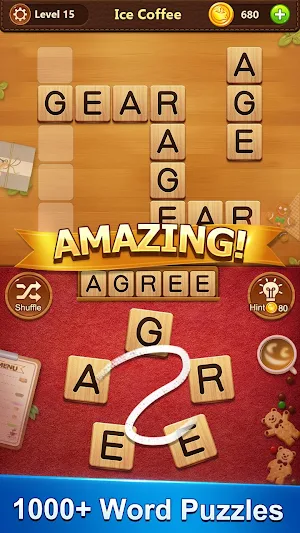 Word Cafe - A Crossword Puzzle Screenshot 1