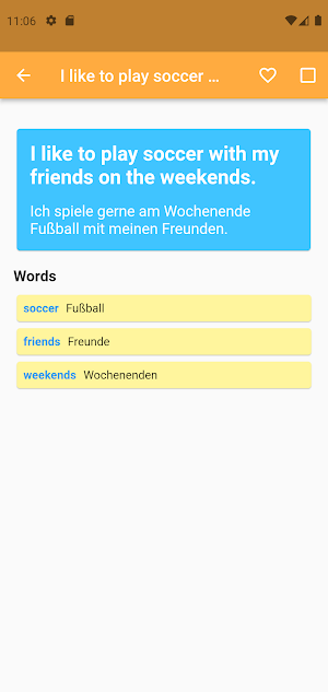 Englisch lernen - Sätze lesen Screenshot 2