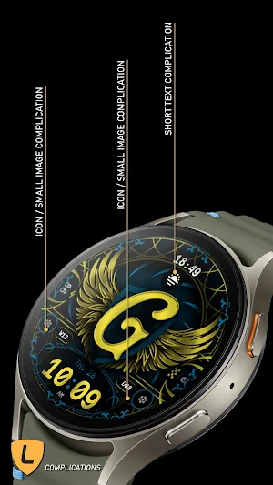 Alphabet Watch Face 096 Screenshot 3
