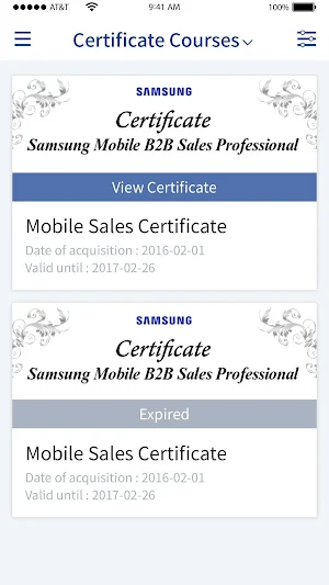 Samsung MBA (Samsung Mobile B2 Screenshot 1