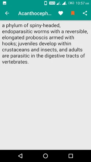 Zoology Dictionary Screenshot 2