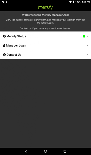 Menufy Business Manager Screenshot 0