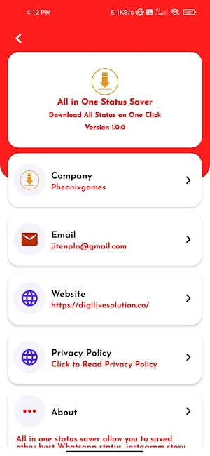 AIO Status Saver Screenshot 2