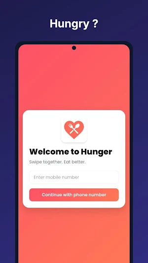 Hunger: Swipe & Decide Meals Screenshot 2
