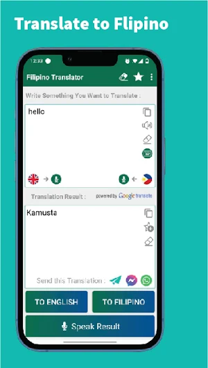 Filipino - English Translator Screenshot 1