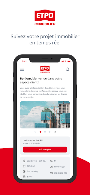 ETPO Immobilier Espace Client Screenshot 0