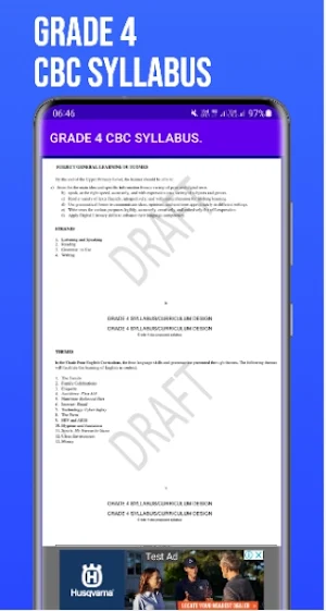 Grade 4 CBC Syllabus Guide Screenshot 3