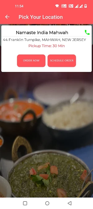 Namaste India Mahwah Screenshot 2