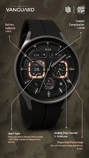 S4U Vanguard Hybrid watch face Screenshot 2