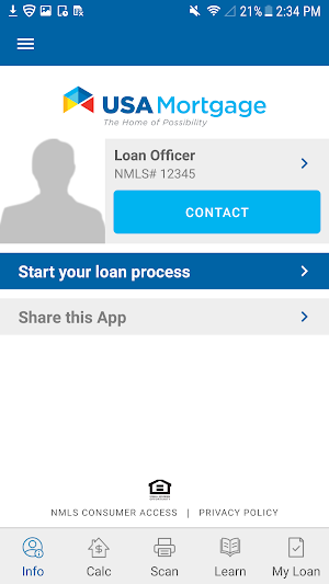 USA Mortgage Screenshot 0