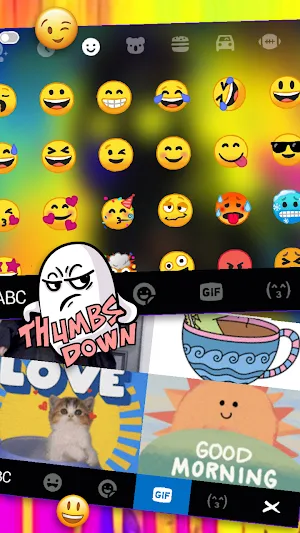 Graffiti Maskman Keyboard Background Screenshot 3