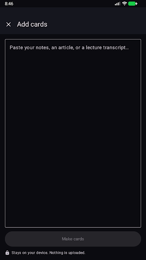 Cue: Hands-Free Flashcards Screenshot 3