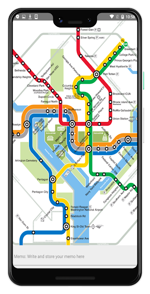 WASHINGTON DC RAIL BUS MAP OFF Screenshot 1