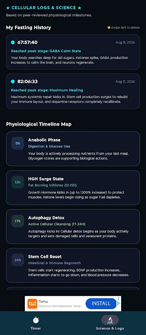 Lysos: Autophagy Fasting Timer Screenshot 1