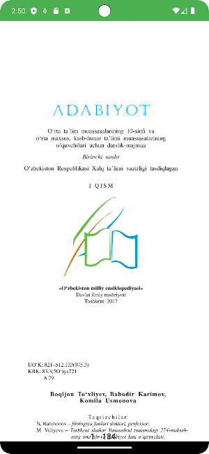 Adabiyot darsliklari Screenshot 3